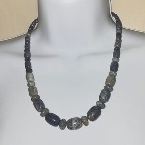 Jay King Blue Grey Jasper Necklace